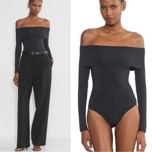 Aritzia black off the shoulder bodysuit. Size L